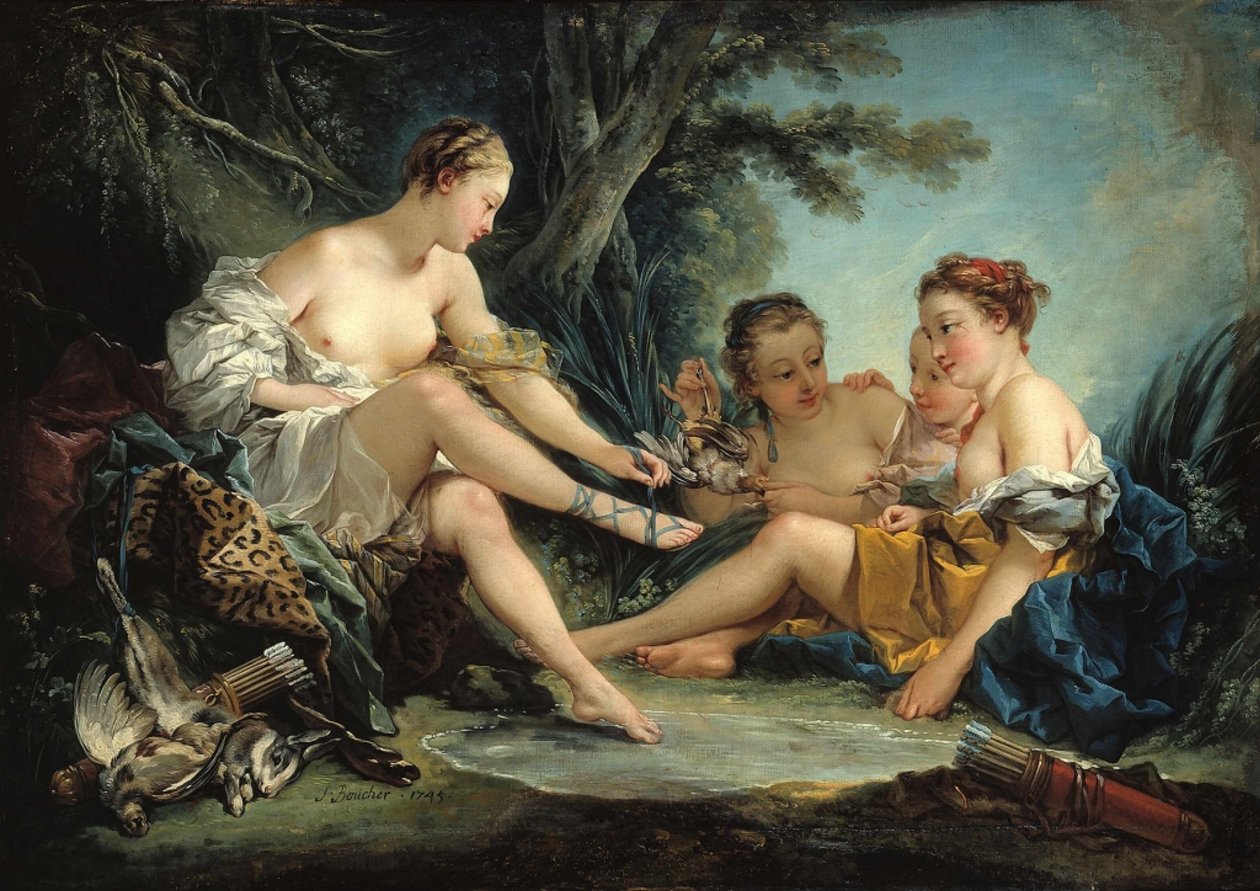 Dianas återkomst från jakten, 1745. av François Boucher