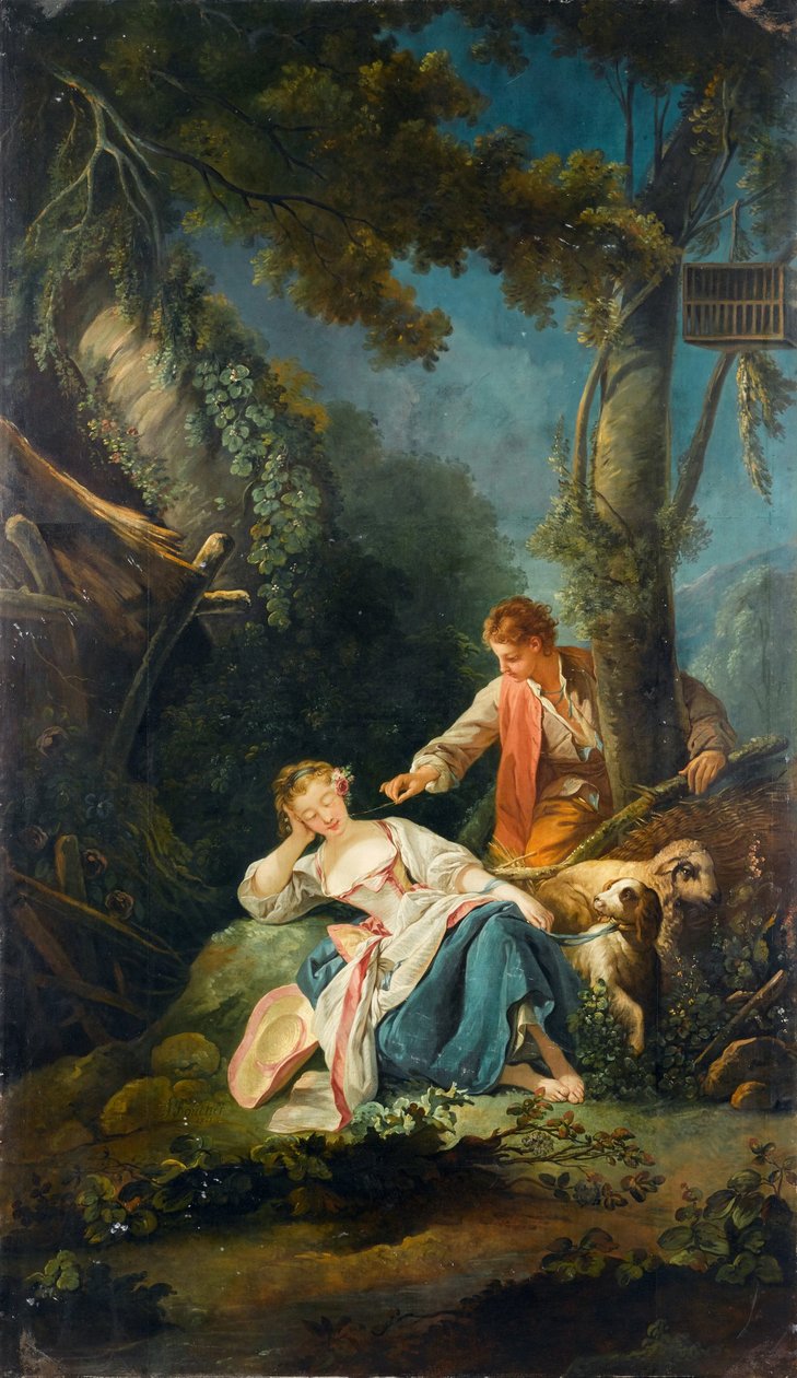 Kväll eller Den avbrutna sömnen av François Boucher