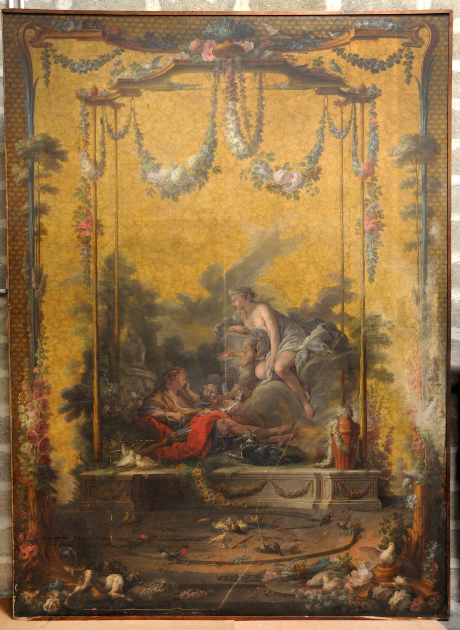 François BOUCHER, Maurice JACQUES - CARTON DE TAPISSERIE. AURORE ET CEPHALE, GOB-21-001 av François Boucher