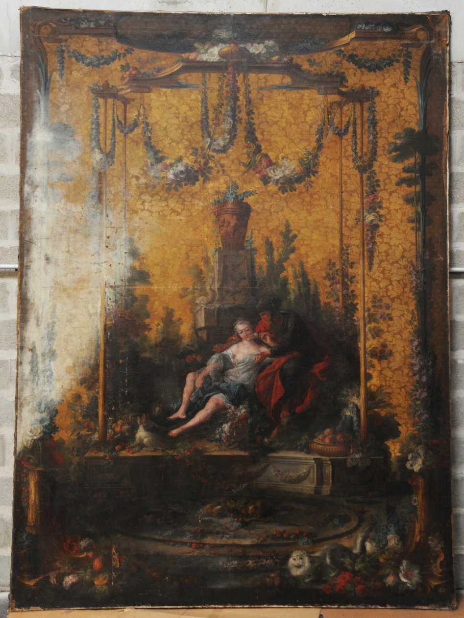 François BOUCHER, Maurice JACQUES - KARTONG FÖR TAPISSERIE. VERTUMNE ET POMONE, GOB-20-001 av François Boucher
