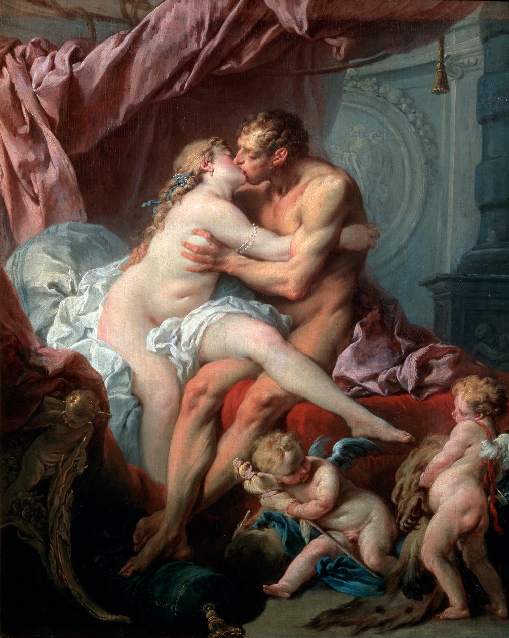 Herakles och Omphale, 1700-talet. av François Boucher