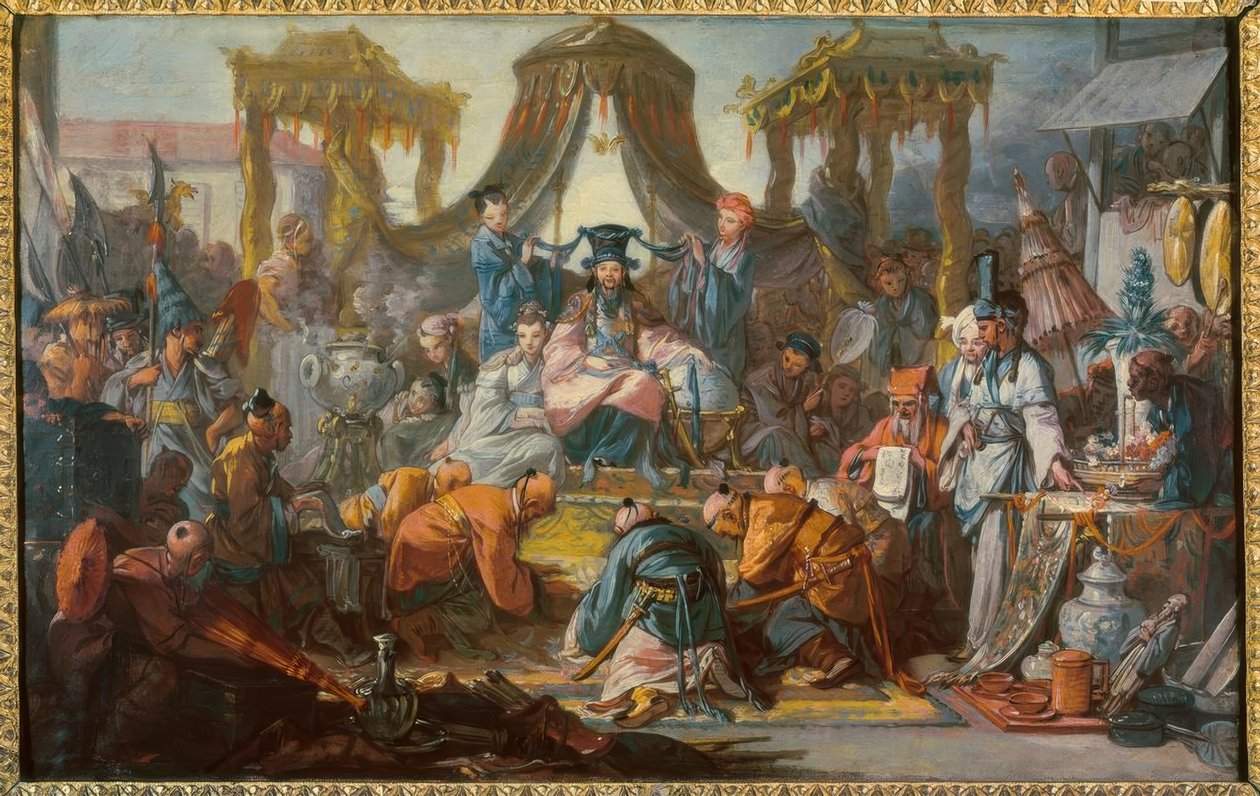 Den kinesiska kejsarens audiens av François Boucher