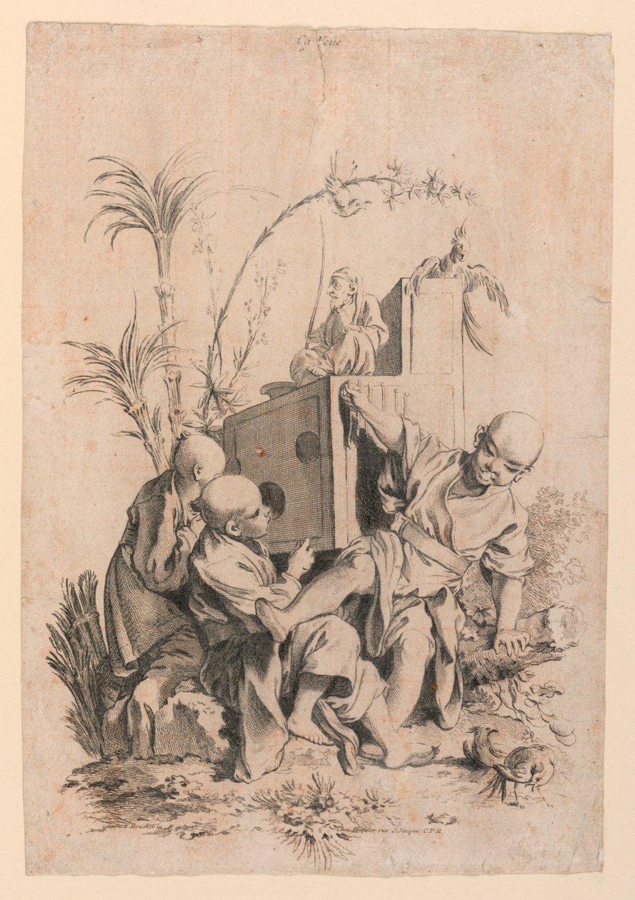 La Veue (Sight) från serien Les Cinq Senses (The Five Senses) av François Boucher