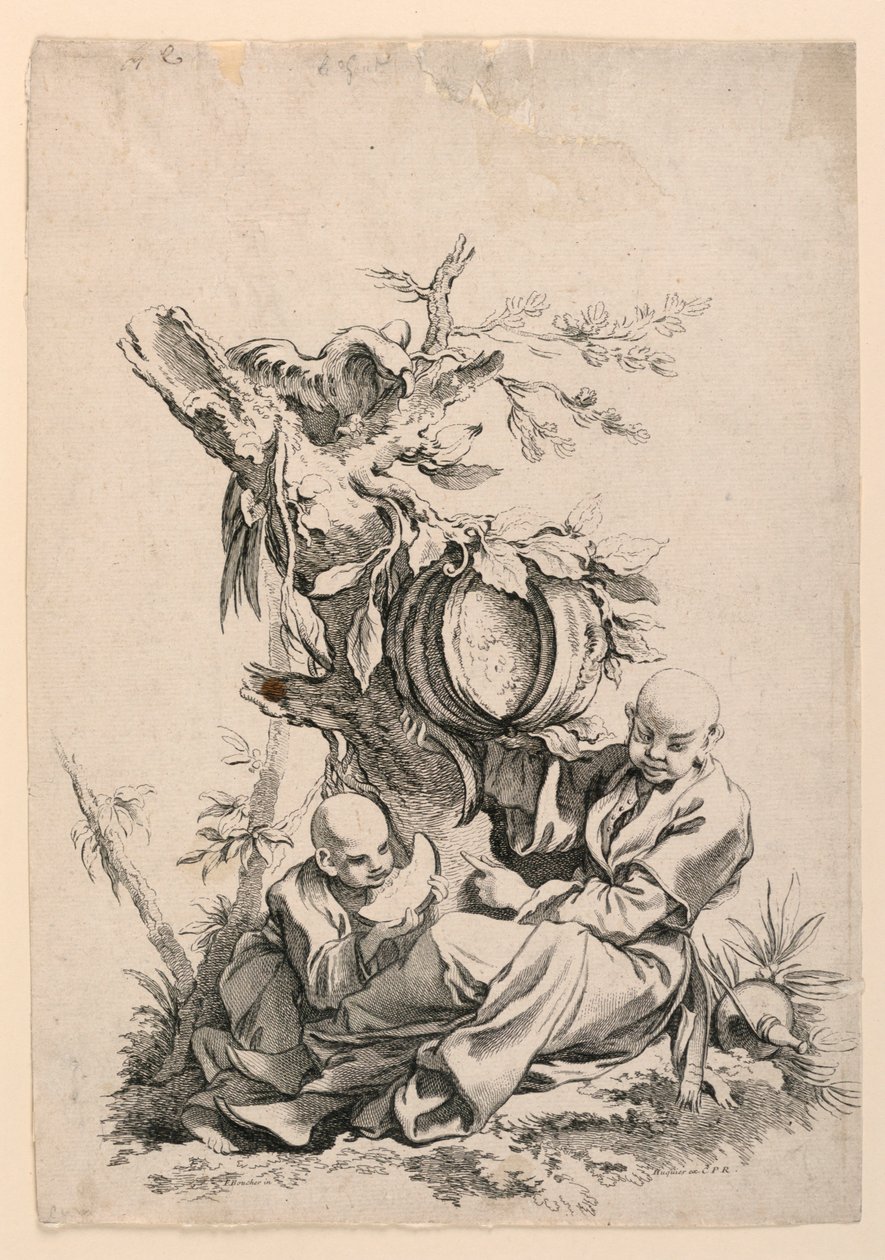 Le Gout (Smak) från serien Les Cinq Senses (The Five Senses) av François Boucher