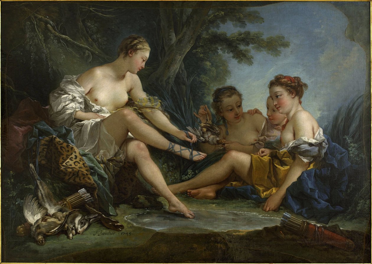 Le Repos des nymphes au retour de la chasse, även känd som Le Retour de chasse de Diane av François Boucher