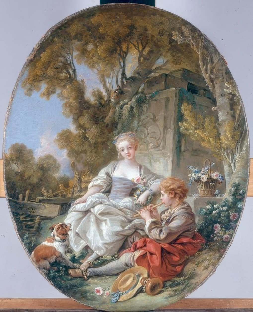 Flageoletspelaren av François Boucher