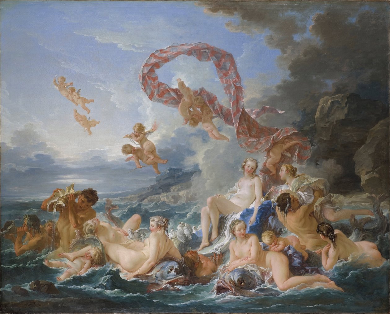 Venus triumf - Venus triumf - Boucher, Francois (1703-1770) - 1740 - Olja på duk - 130x162 - Nationalmuseum Stockholm av François Boucher