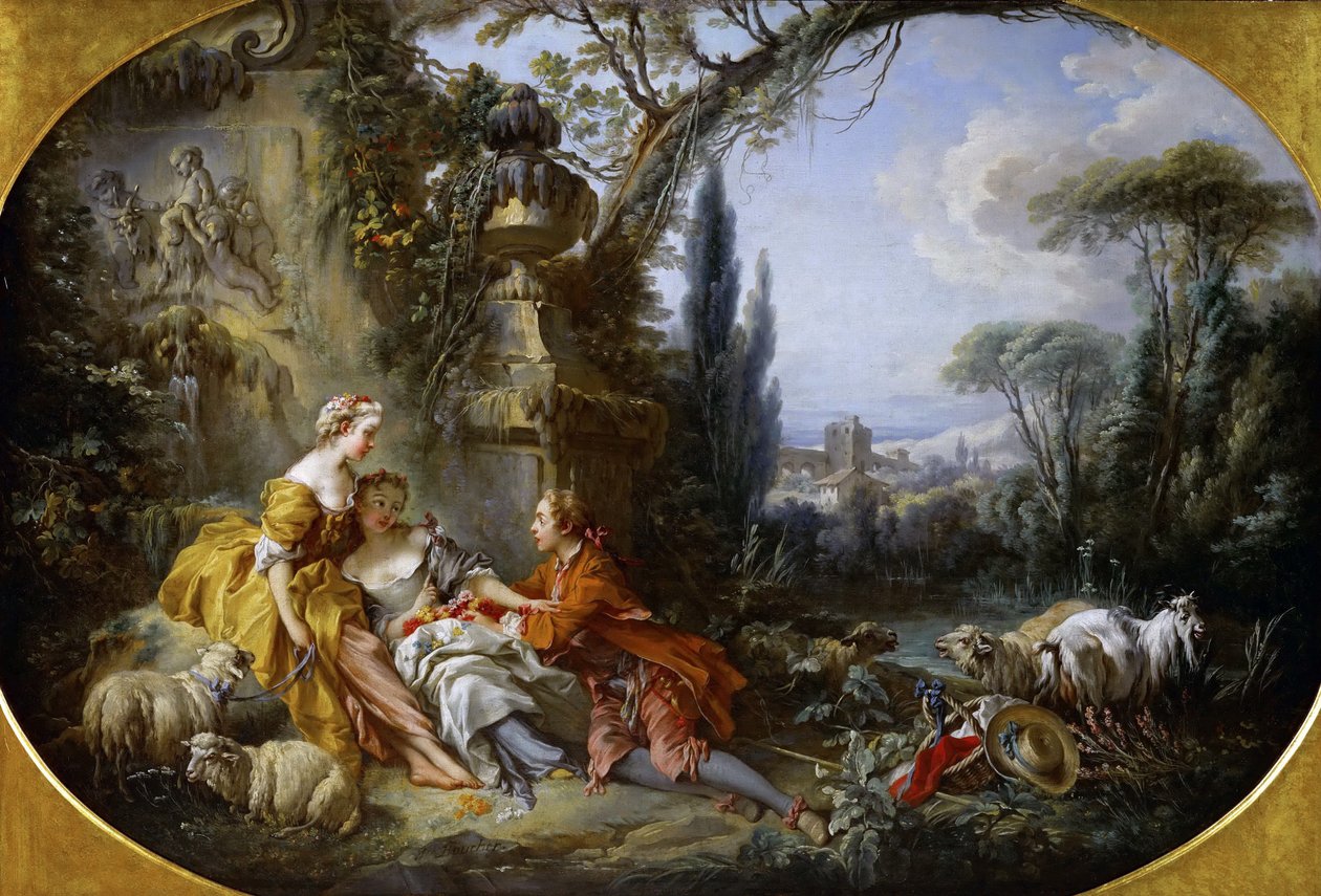 Landslivets tjusningar Glädjer i livet på landet av François Boucher
