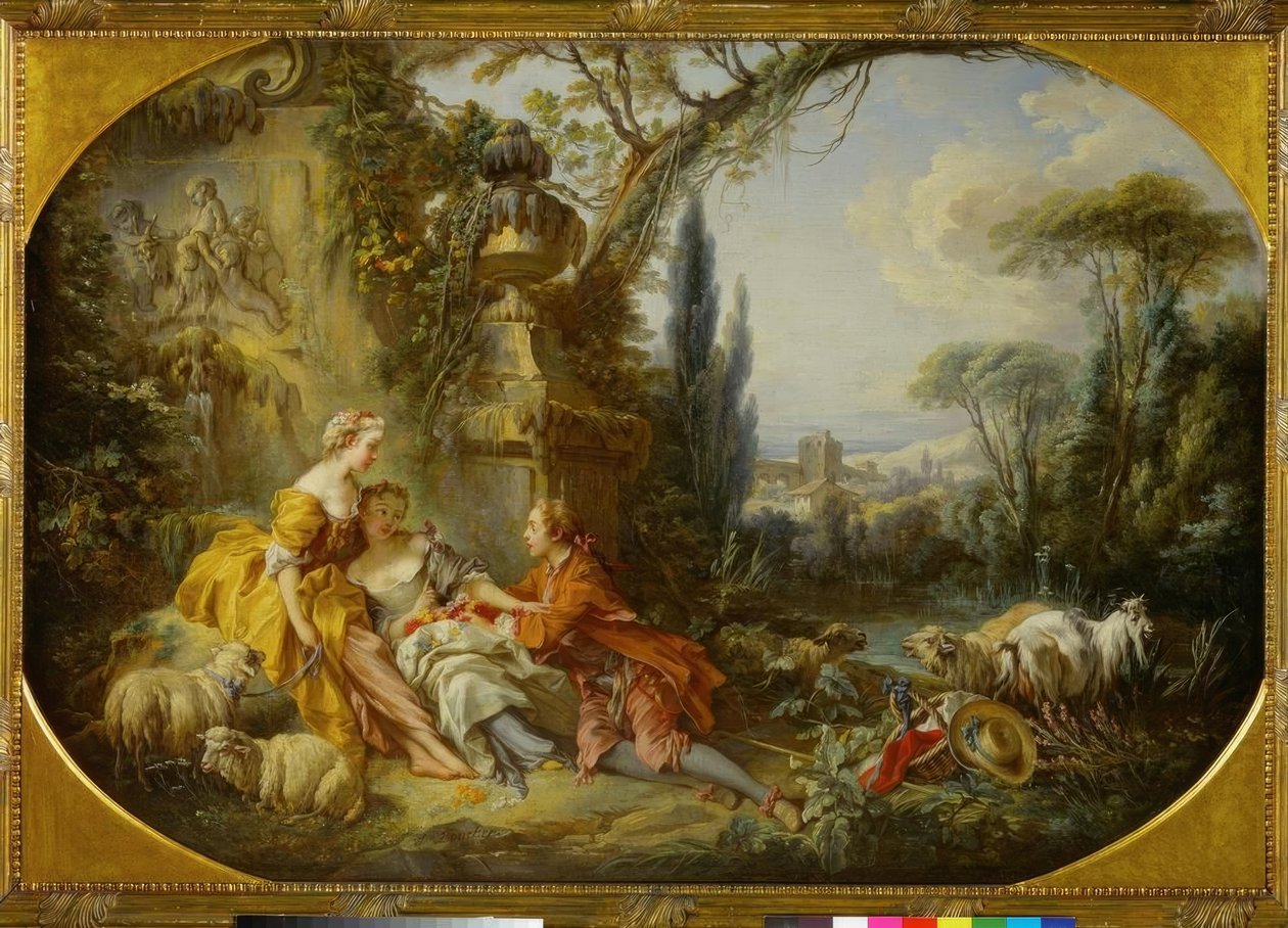 Charmen med livet på landet av François Boucher