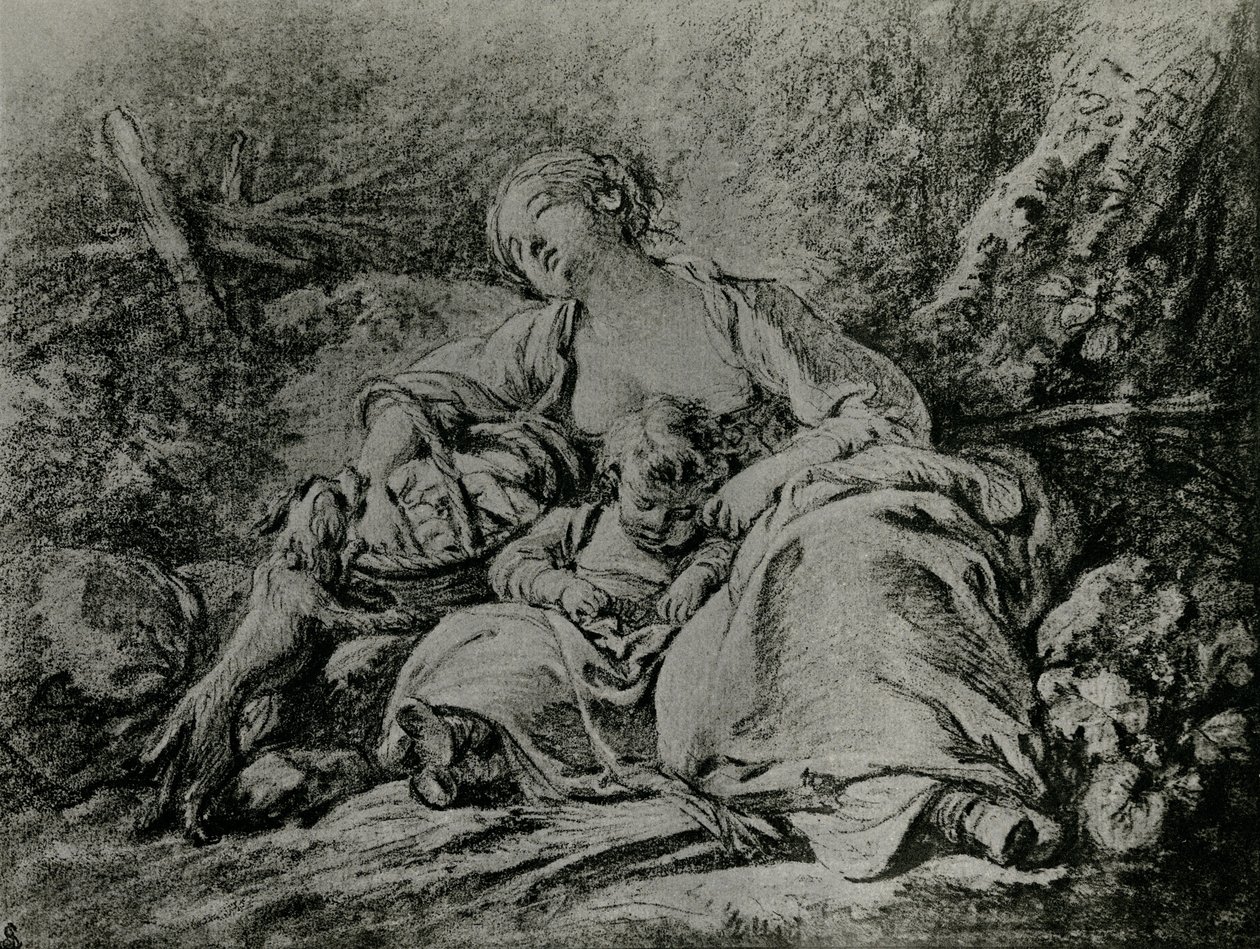 På väg till marknaden av François Boucher