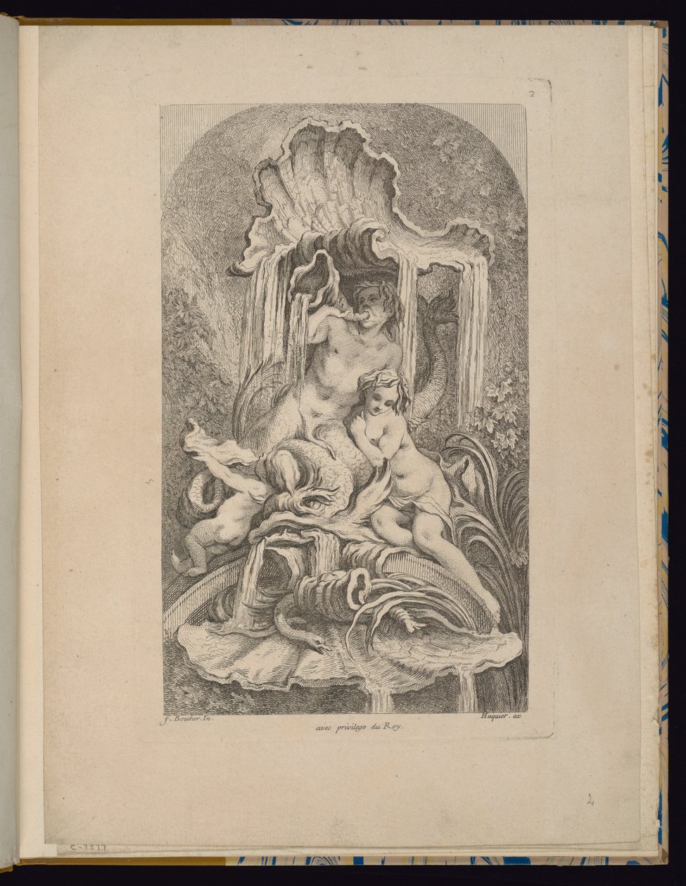 Tavla 2, Receuil de Fontaines (Samling av fontäner) av François Boucher