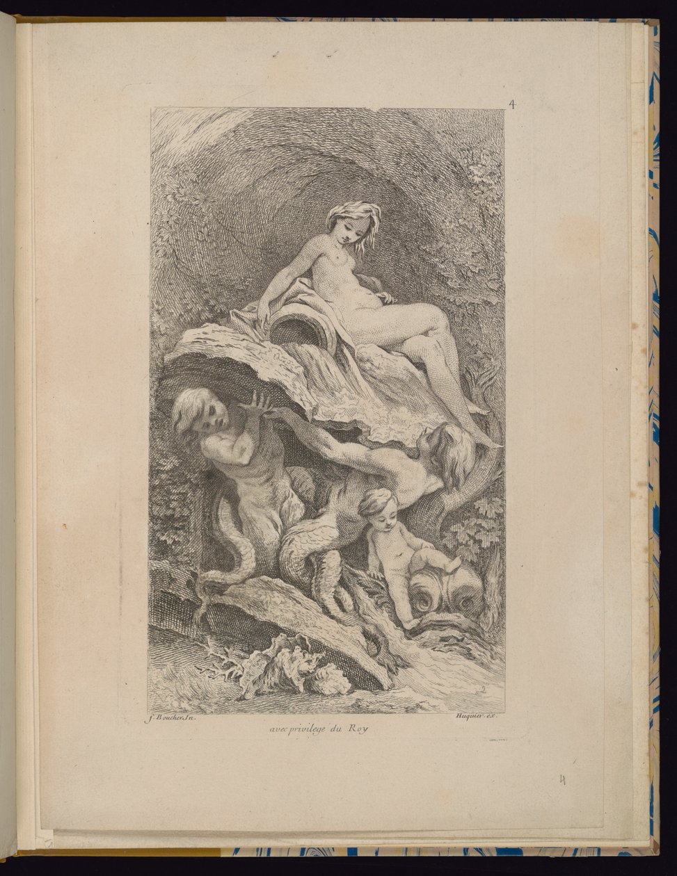 Tavla 4, Receuil de Fontaines (Samling av fontäner) av François Boucher