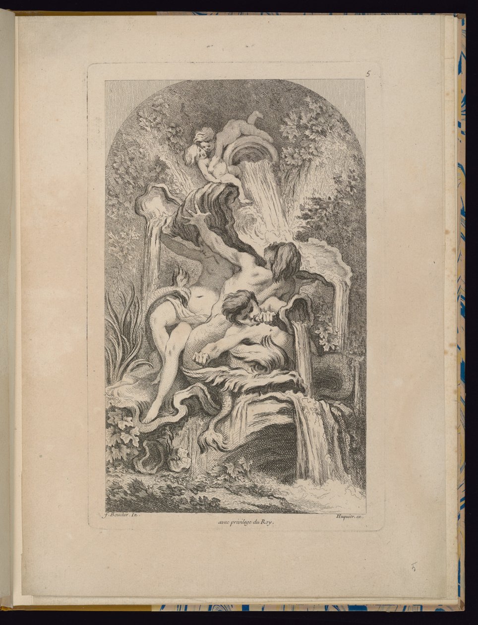 Tavla 5, Receuil de Fontaines (Samling av fontäner) av François Boucher