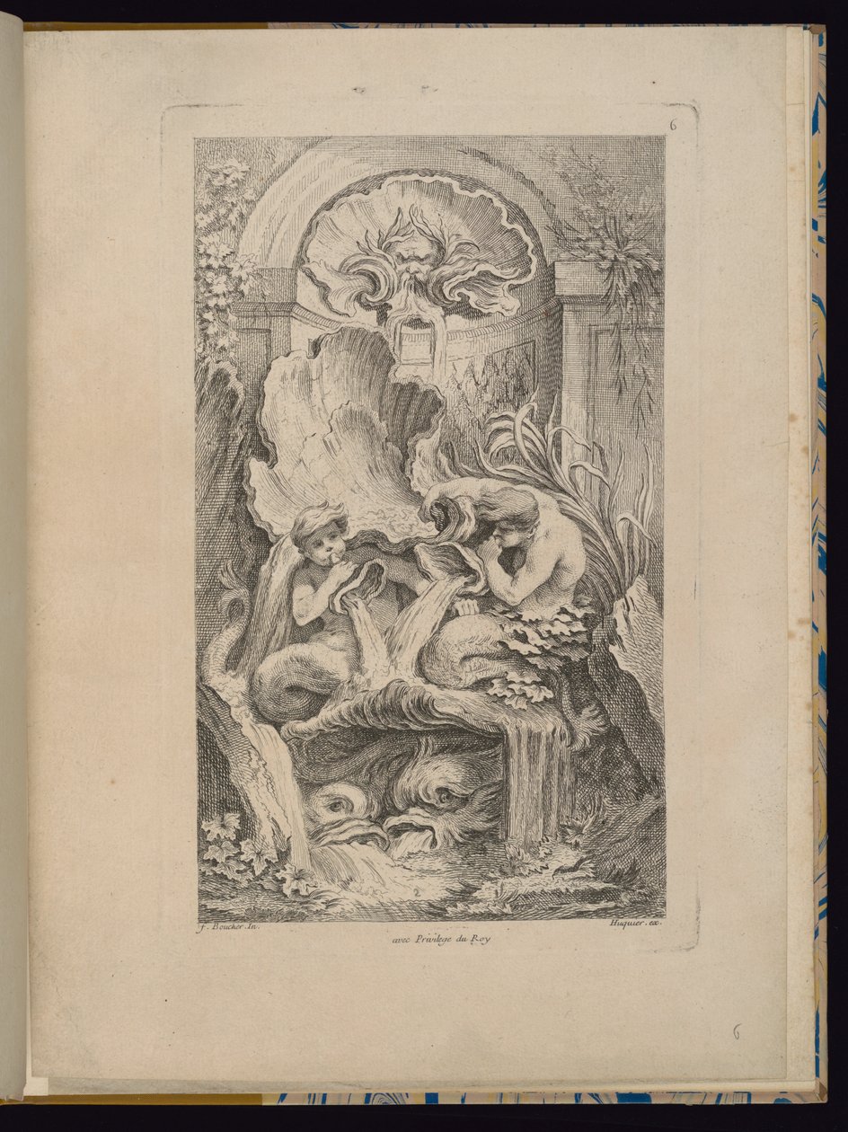 Tavla 6, Receuil de Fontaines (Samling av fontäner) av François Boucher