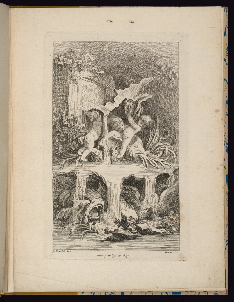 Tavla 7, Receuil de Fontaines (Samling av fontäner) av François Boucher