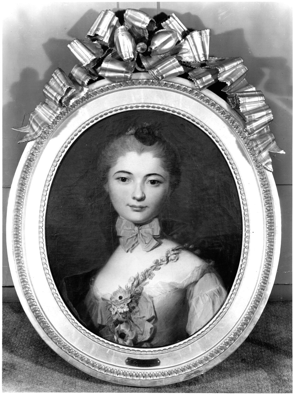 Porträtt av Louise Honorine Crozat du Chatel (f.1737) hertiginna av Choiseul av François Boucher
