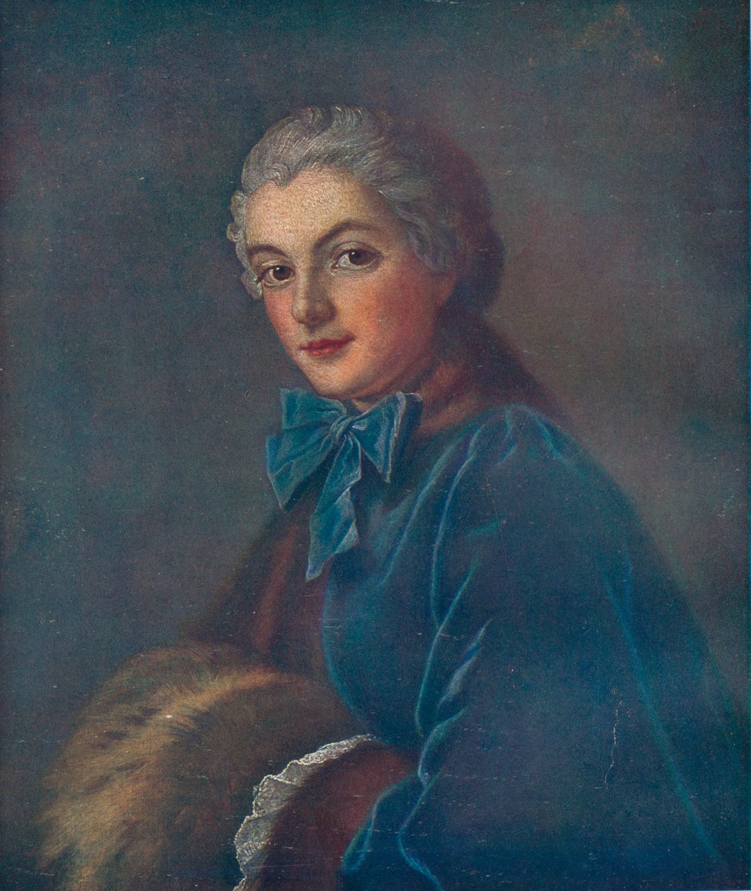 Porträtt av en ung kvinna, 1700-talet av François Boucher