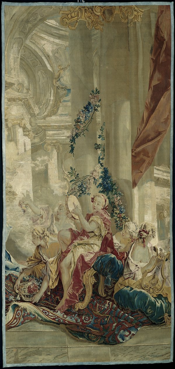 Psyches inträde i Amors palats från Historien om Psyche av François Boucher
