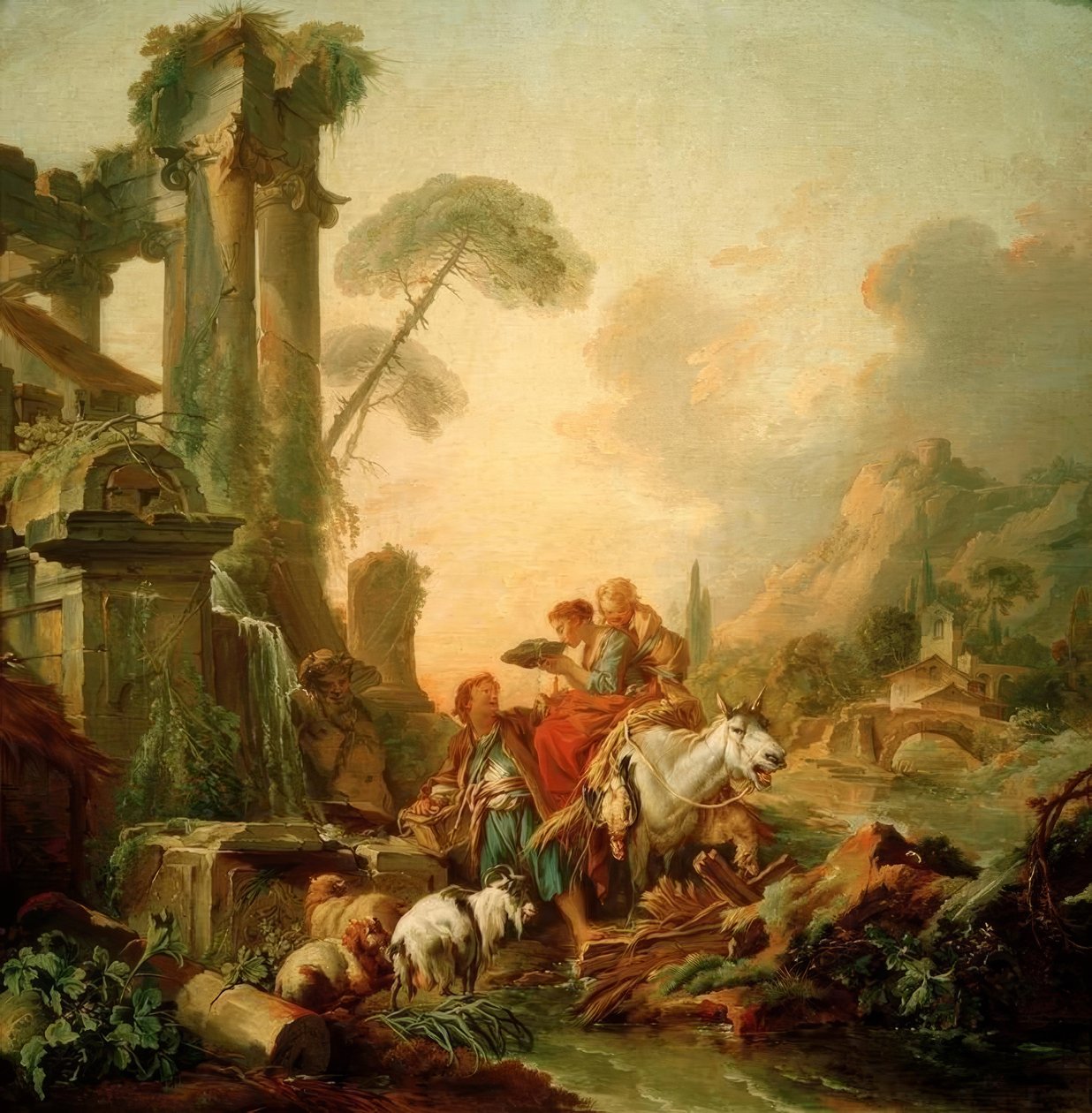 Vila vid fontänen av François Boucher