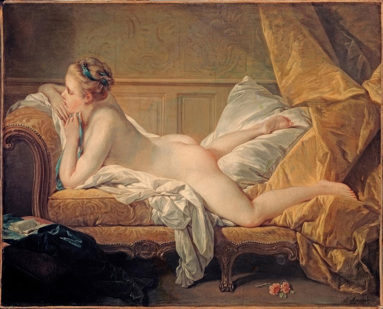 Vilande tjej av François Boucher