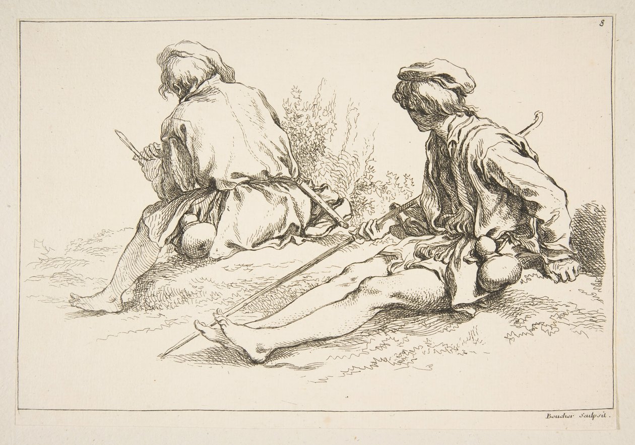 Skissblad, 1753. av François Boucher