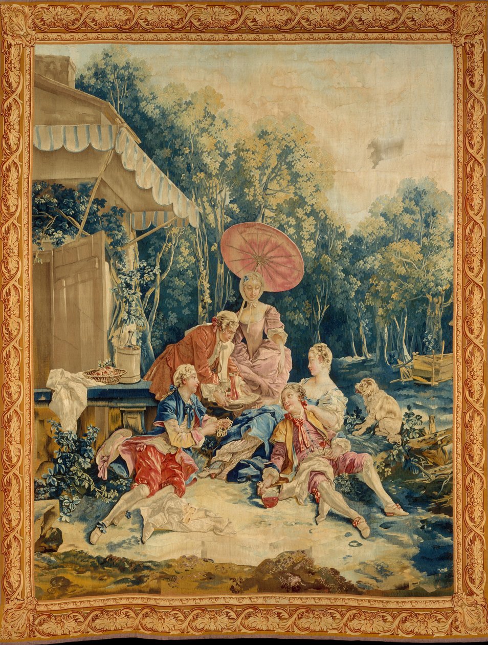 The Collation från en uppsättning av de italienska byscenerna av François Boucher