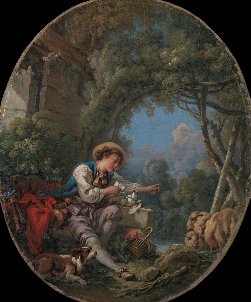 Budbärarens utskick, 1765. av François Boucher