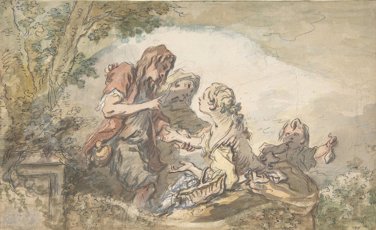 Spåmannen, 1700-talet. av François Boucher