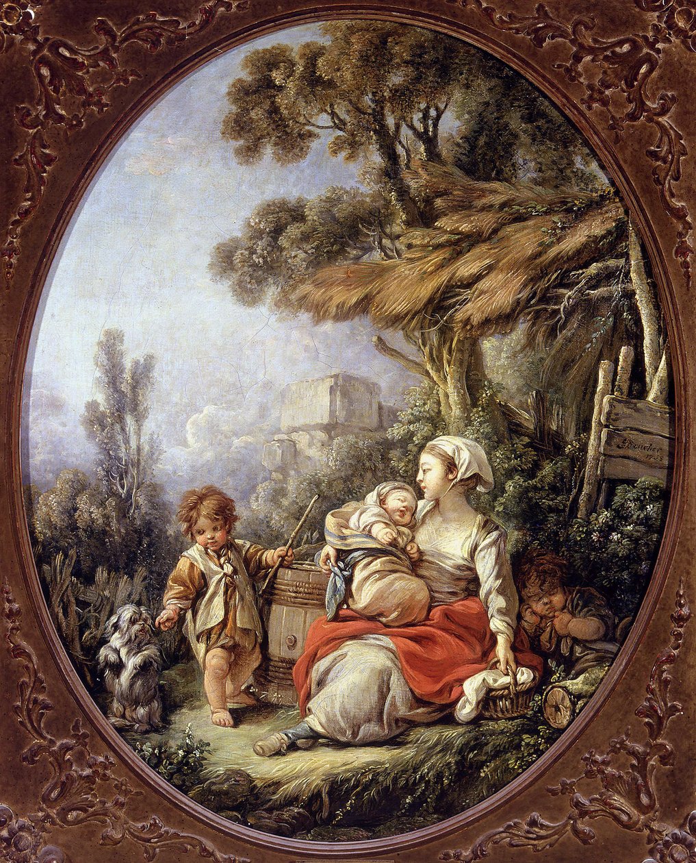 De små hundarna dansar av François Boucher