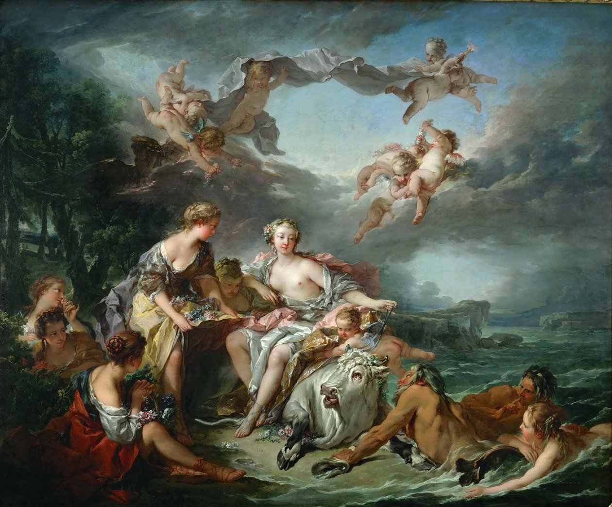 Europas våldtäkt av François Boucher