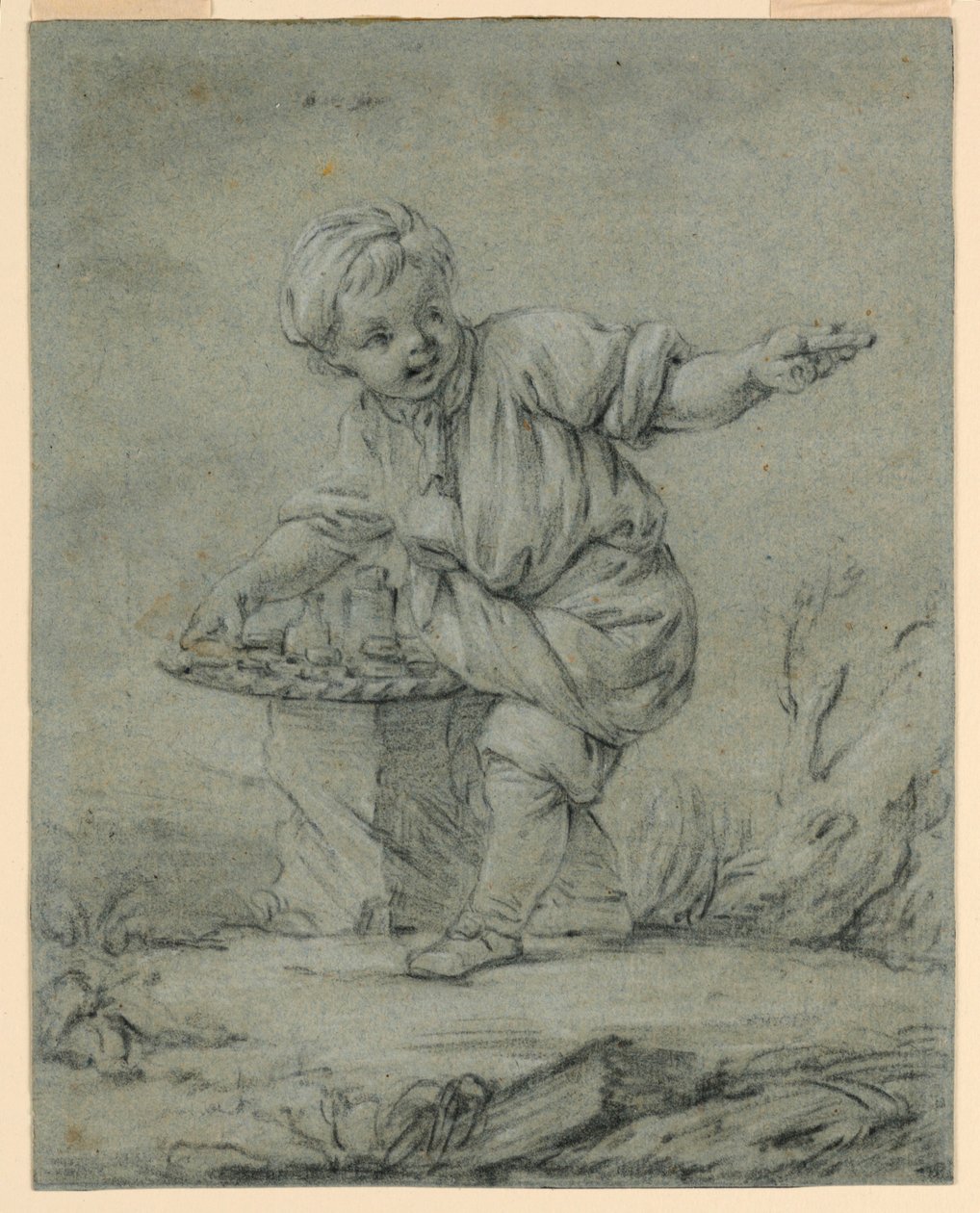 Den ungdomliga säljaren av François Boucher