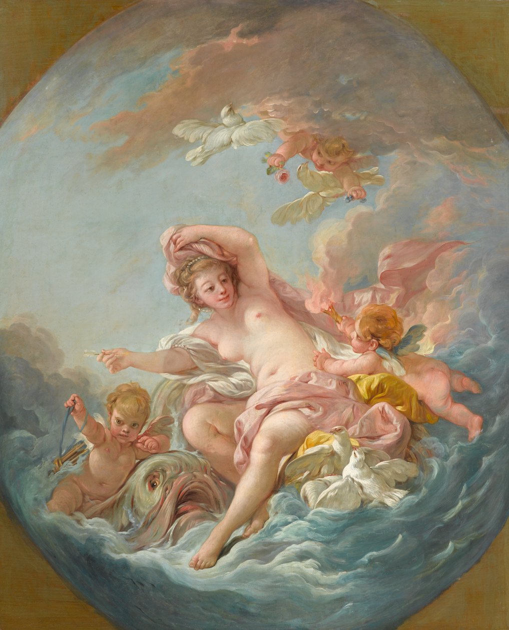 Venus reser sig från vågorna, c.1766 av François Boucher