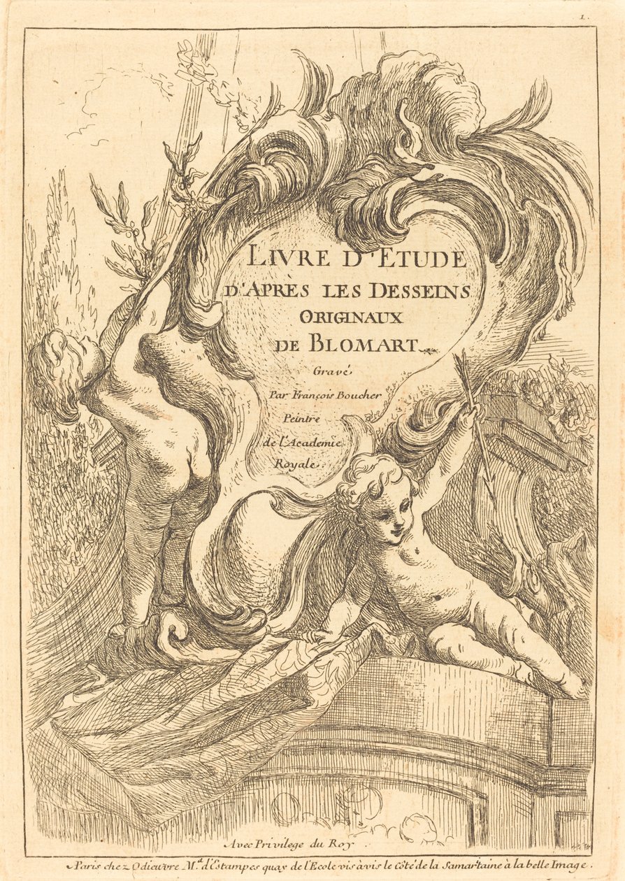 Titelsida av François Boucher after Abraham Bloemaert