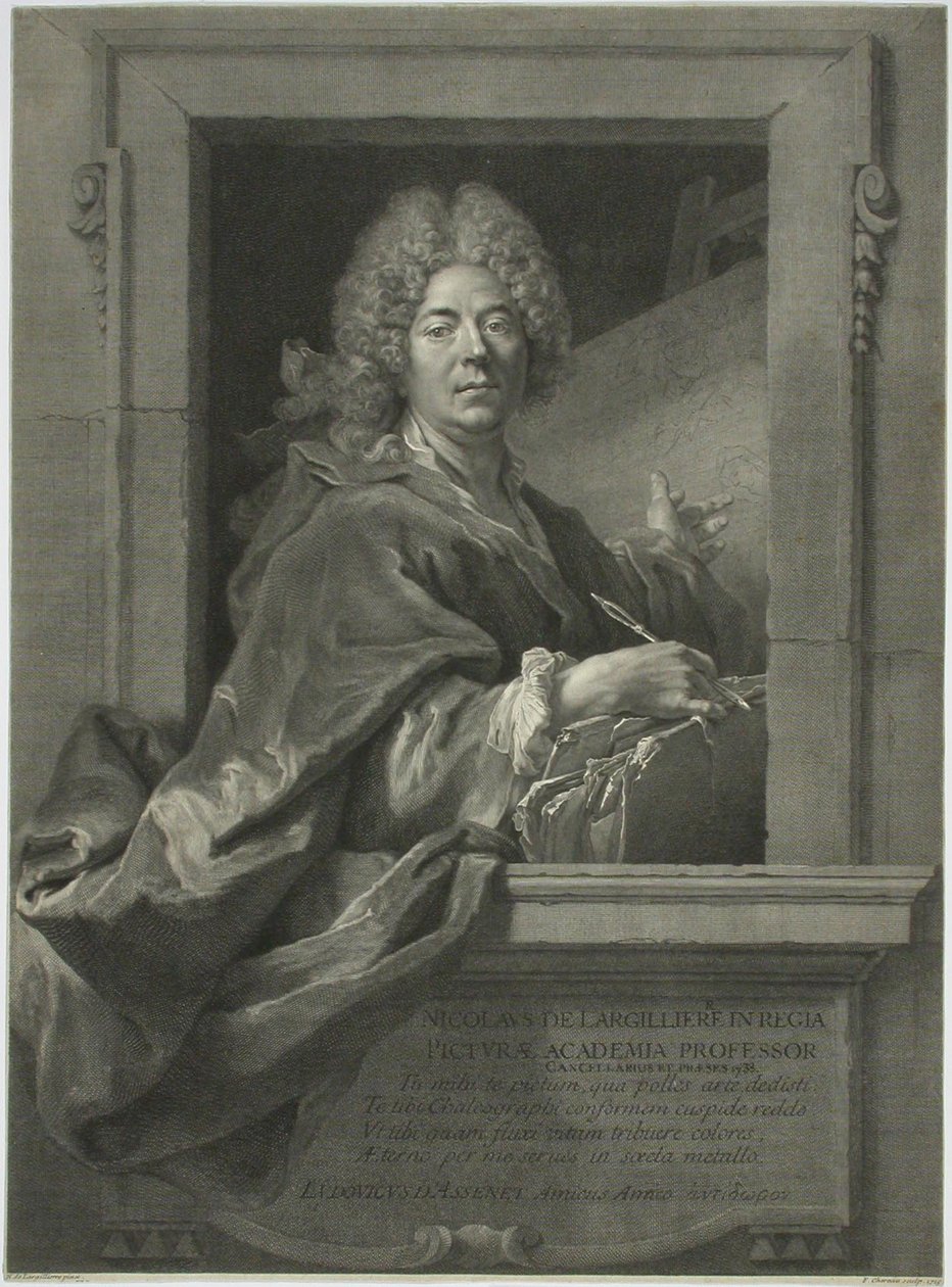 Nicolas de Largilliere av François Chereau