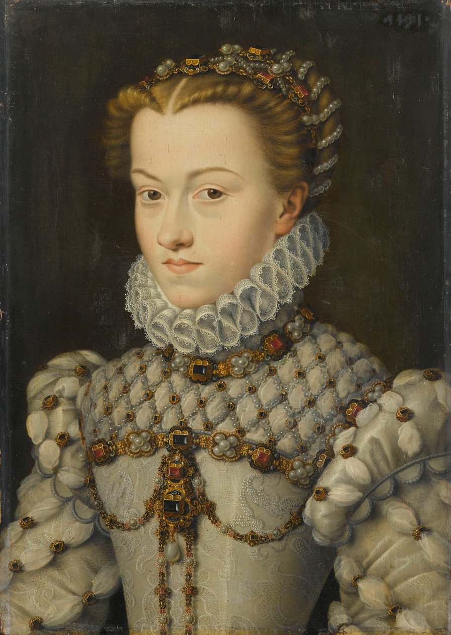 Elisabeth av Österrike 15541592, drottning av Frankrike, ca 1571-1572 av François Clouet