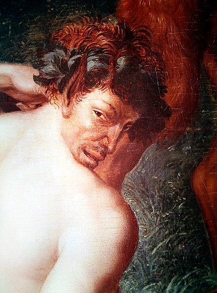 Huvud av en satyr, från Diana som badar av François Clouet