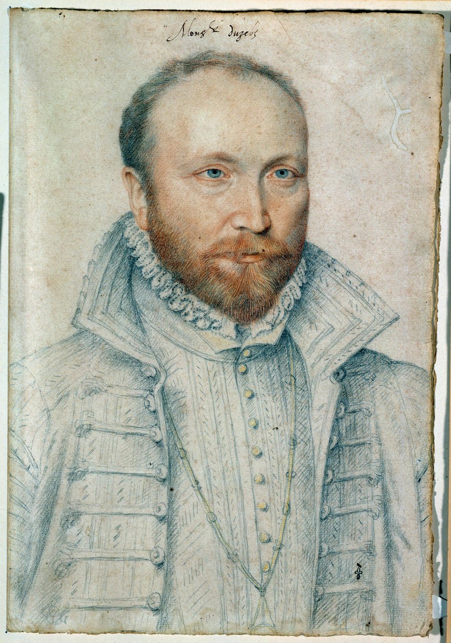 Porträtt av Antoine de Crussol, förste hertig av Uzes av François Clouet