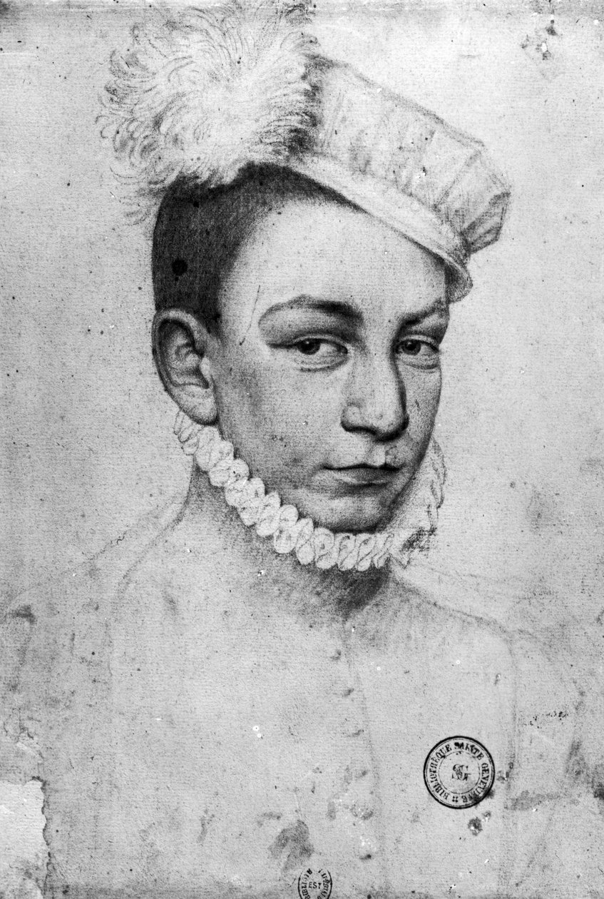Porträtt av kung Karl IX av Frankrike, 1561 av François Clouet