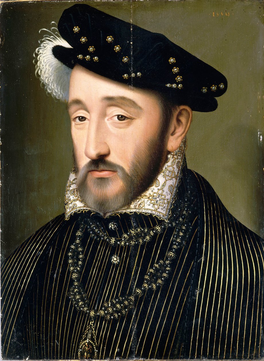 Porträtt av kung Henrik II av Frankrike 1519-1559, 1547. av François Clouet