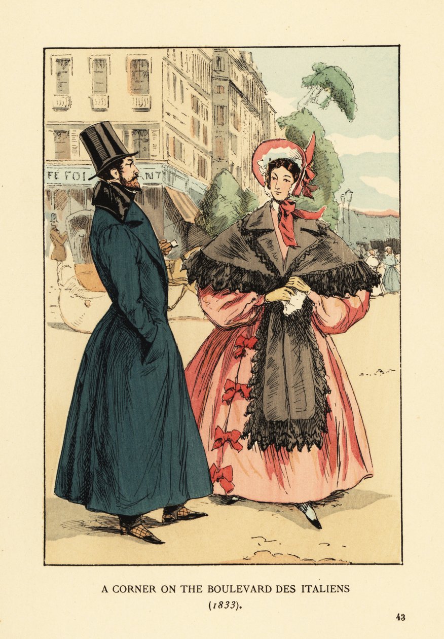 Et hjørne på boulevard des Italiens Seed av François Courboin