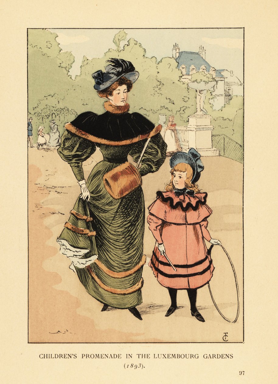 Barnpromenaden i Luxembourgträdgården 1893 av François Courboin