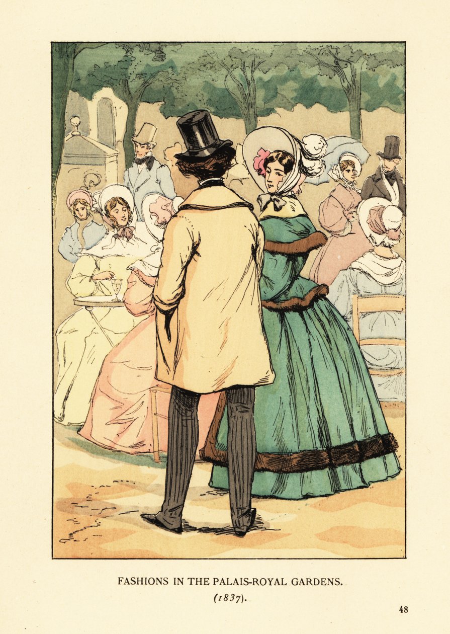 Mode i Palais-Royal Gardens av François Courboin