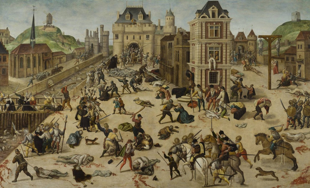 Massakern på S:t Bartolomeusdagen av Francois Dubois