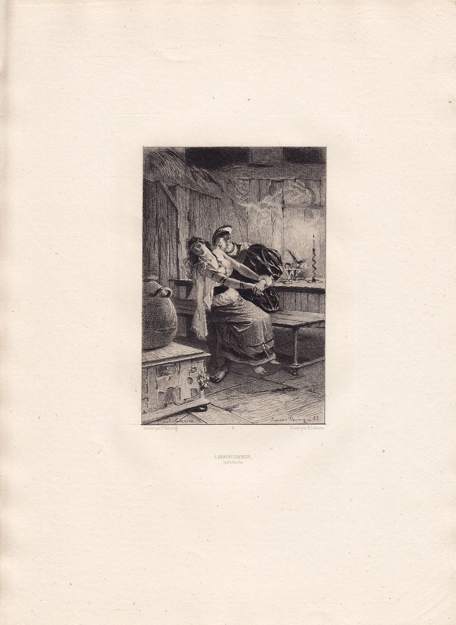François Flameng - Victor Hugo - Kungen är road av Francois Flameng
