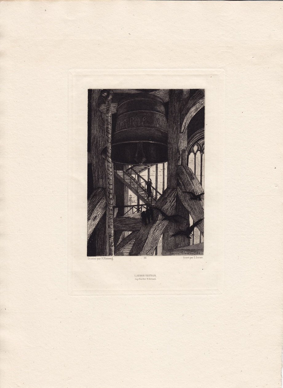 François Flameng - Victor Hugo - Skymningssånger - Klockan av Francois Flameng