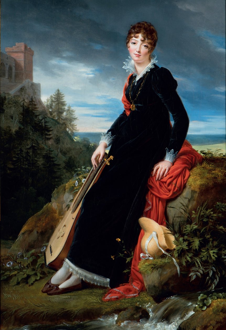 Porträtt av grevinnan Katarzyna Joanna Gabrielle Starzenska (1782-1862). av François Gérard
