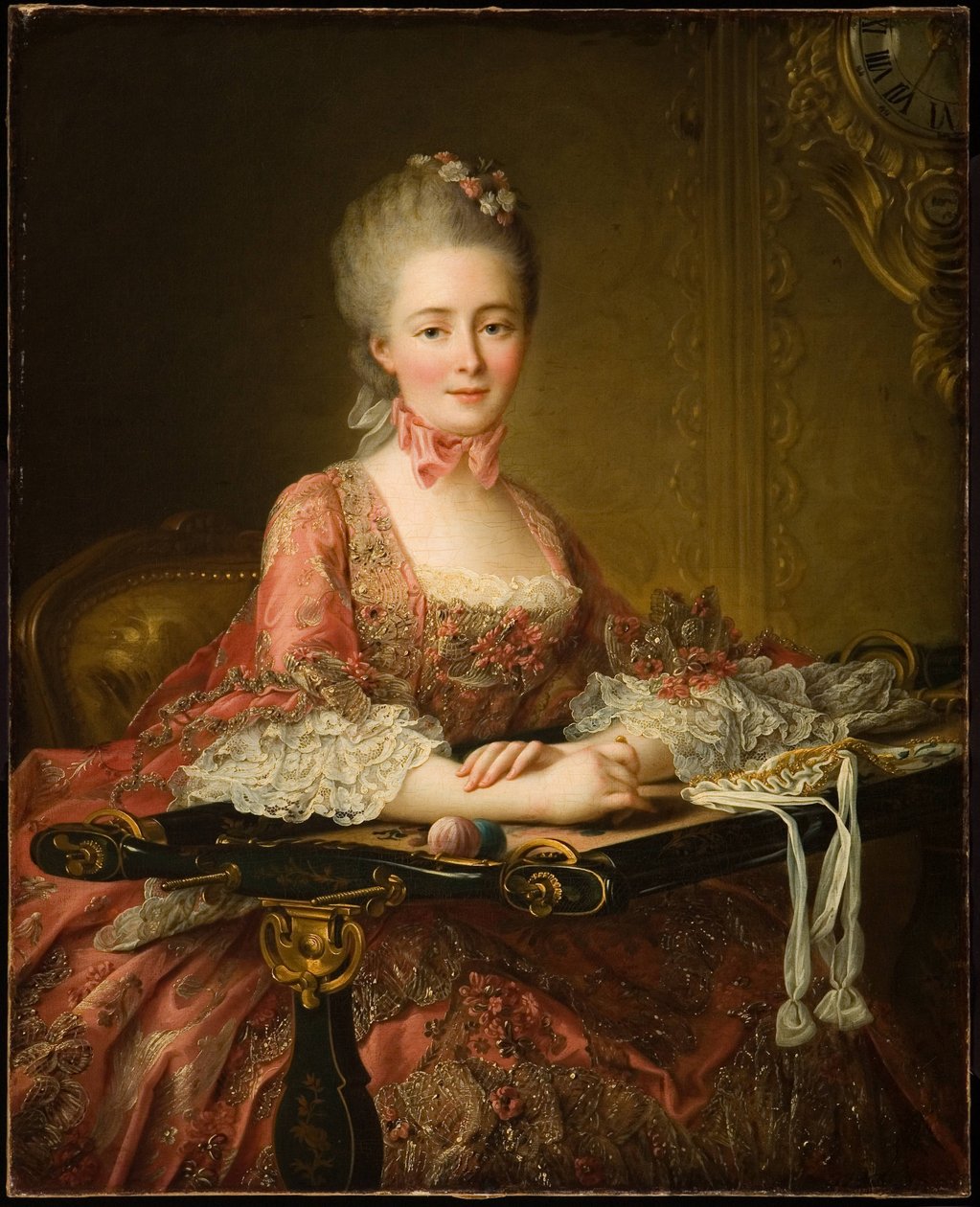 Markisinnan av Caumont La Force av Francois Hubert Drouais
