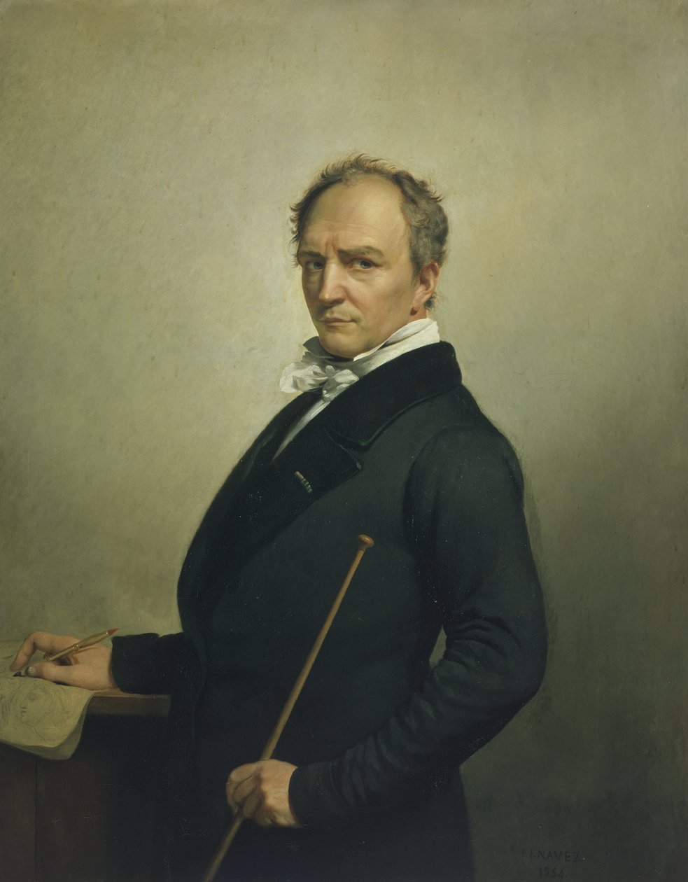Självporträtt (olja på duk) av François Joseph Navez