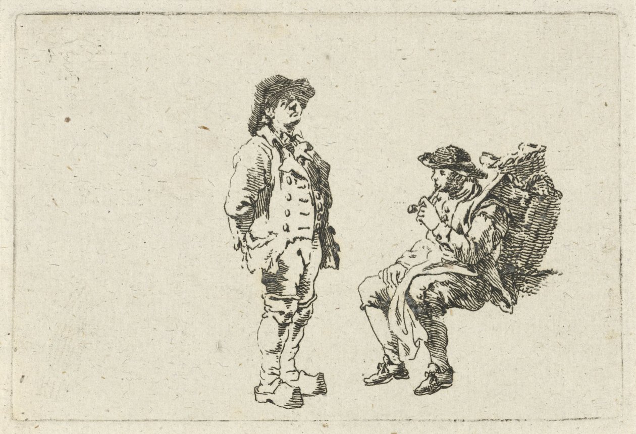 Bonde och piprökare av François Joseph Pfeiffer (II)