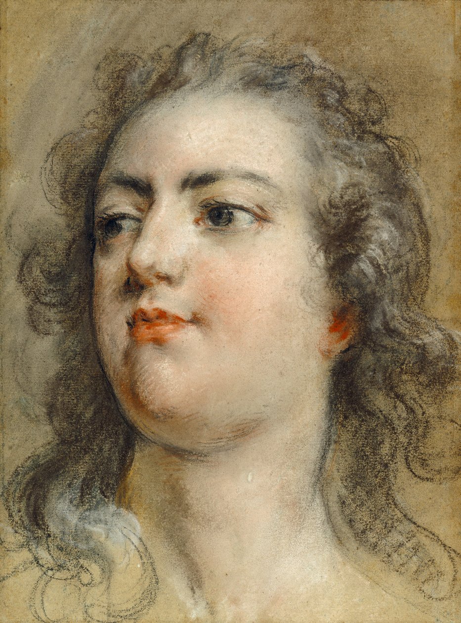 Huvud av kung Ludvig XV av François Le Moyne